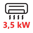 Klimatizácie 3,5 KW do 90 m2